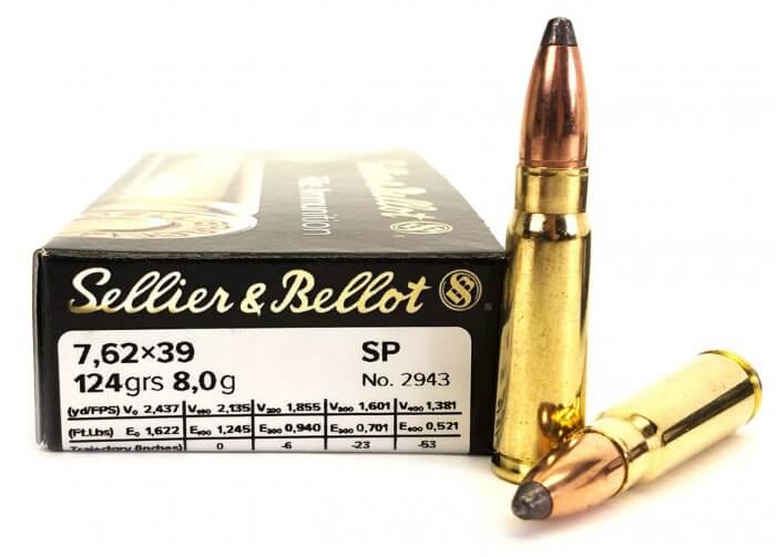 Sellier & Bellot 7.62X39 124GR, SP, 20 RD, S+B-762X39SP-20