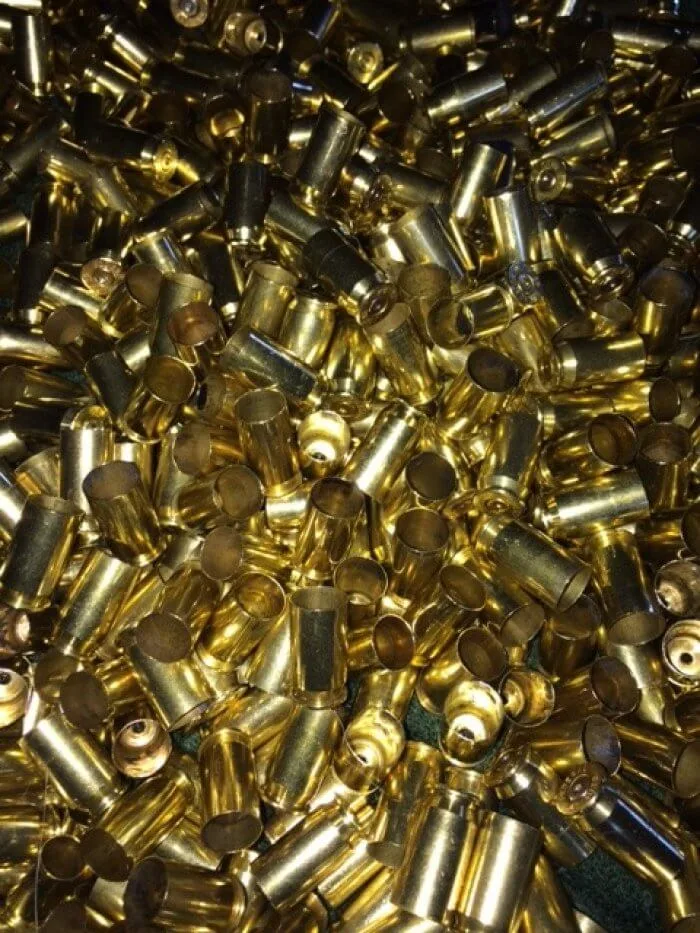 45 ACP, SMALL PISTOL PRIMER POCKETS, FIRED BRASS, BOX OF 3000, WESTERN MUNITIONS, BR-45ACP-SP-3000