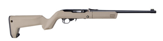 Ruger 31138 10/22 Takedown Semi-Auto Rifle, 22 LR, 16.4" Bbl, Satin Blued finish, Flat Dark Earth Magpul Backpacker Stock, 10 Rnd, 0604-2447