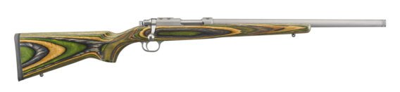 Ruger 7219 77/17 Bolt Action Rifle, 17 WSM Rimfire, Green Mtn Laminate Stk, S/S 18.5" BBL, 6 rd Rotary, Threaded, 0604-2306