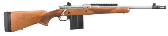 Ruger 6804 Scout Bolt Action Rifle 308 WIN, RH, 16.1" Bbl, American Walnut Stock, 10 Rnd, w/ Flash Suppressor, 0604-2446