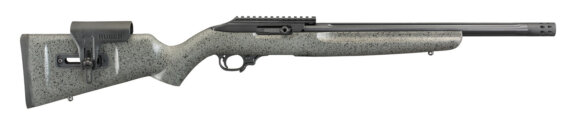 Ruger 31120 10/22 Custom Shop Competition Semi-Auto Rifle 22 LR, 16.12" Bbl, 10 Rnd, No Sights, Black/Gray Lam, 0604-2225