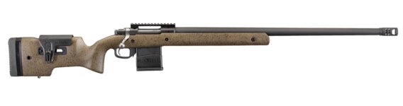 Ruger 57123 Hawkeye Long Range Target Bolt Action Rifle, 308 Win, 26" Bbl, Black, Speckled Brown Stock, 10+1 Rnd, 0604-2347