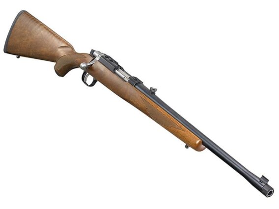 Ruger 7416 77/44 Bolt Action Rifle, 44 Mag, 18.5" Bbl, Blued, Walnut Stock, Threaded, Thread Protector, 4+1 Rnd, 0604-2350