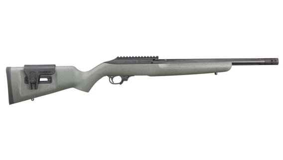 Ruger 31110 10/22 Custom Shop Competition Semi-Auto Rifle, 22 LR, 16.12" Bbl, Left Hand, Black/Gray Lam. Stock, 10+1 Rnd, 0604-2429