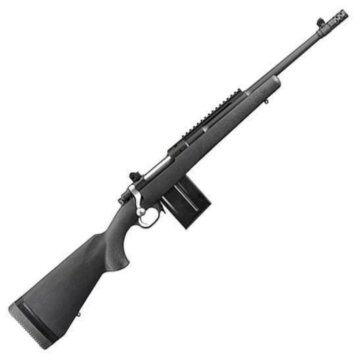 Ruger 6829 Gunsite Scout Bolt Action Rifle 308 WIN, RH, 16.1 in, Matte S/S, Synthetic Stk, 10+1 Rnd, Standard Trgr, 0604-1753