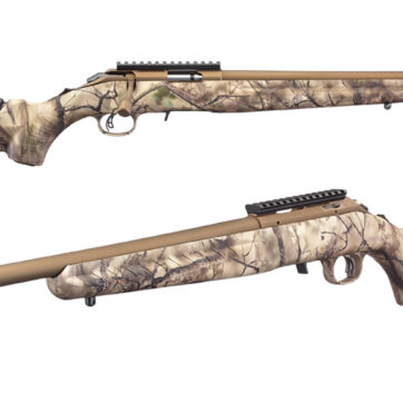 Ruger 8373 American Rimfire Bolt Action Rifle, 22 WMR, 18" Bbl, Bronze Cerakote Finish, Go Wild Stock, 9+1 Rnd, 0604-2278