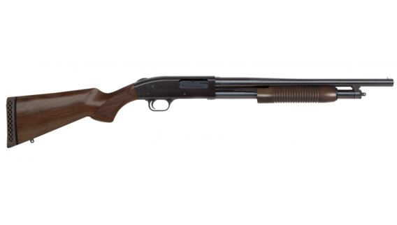 Mossberg 50429 500 Retrograde Pump Shotgun 12 Ga 18.5" Persuader , WALNUT STK CYL BORE 5+1 Shot, 0902-1588