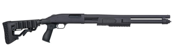 Mossberg 51672 FLEX 590 Tactical Pump Shotgun 20" 12ga Matte Blu Adjust Stock 9 Shot, 0902-0817