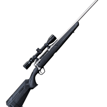 Savage 57288 Axis XP Stainless Bolt Action Rifle 243 Win, 22" Bbl Ss, Blk Syn Stock, 4 Rnd Dm, Weaver 3-9X40,, 0685-2085