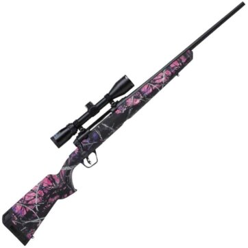 Savage 57272 Axis XP Camo Compact Muddy Girl Bolt Action Rifle 243 Win, 20" Bbl Blk, Muddy Girl Camo Syn Stock, 4 Rnd Dm, Weav, 0685-2081