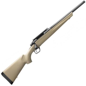 Remington 85772 783 Heavy Barrel Bolt Action Rifle, 450 Bushmaster, 16.5" Bbl, Black, FDE Synthetic Stock, Muzzle Break, 3+1 Rnd, 0540-1866