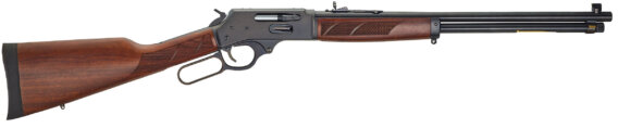 Henry H009GL Lever Action Rifle, 30-30 Win, 20" Bbl, Side Gate, Large Loop, Blued, Wood Stock, 5+1 Rnd, 1524-0203