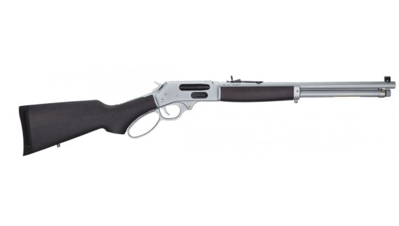 Henry H010GAW All Weather Lever Action Rifle 45-70 Govt, 18.4" Bbl, Side Gate, Chrome Plated, Stained Hardwood Stock, 4+1 Rnd, 1524-0206