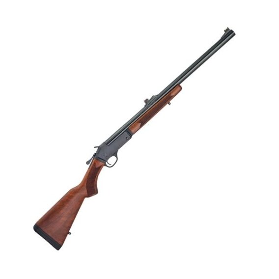 Henry H015-12S Single Shot Slug Shoutgun, 12 Ga., 3", 24" Bbl, Blued, Fiber Optic Sight, Walnut Stock, 1524-0226