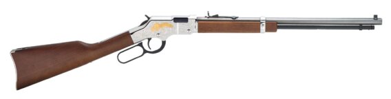 Henry H004SEM Silver Eagle Lever Rifle 22 WMR, Ambi, 20 in, Blued, Wood Stk, 16+1 Rnd, Std Trgr, 1524-0129