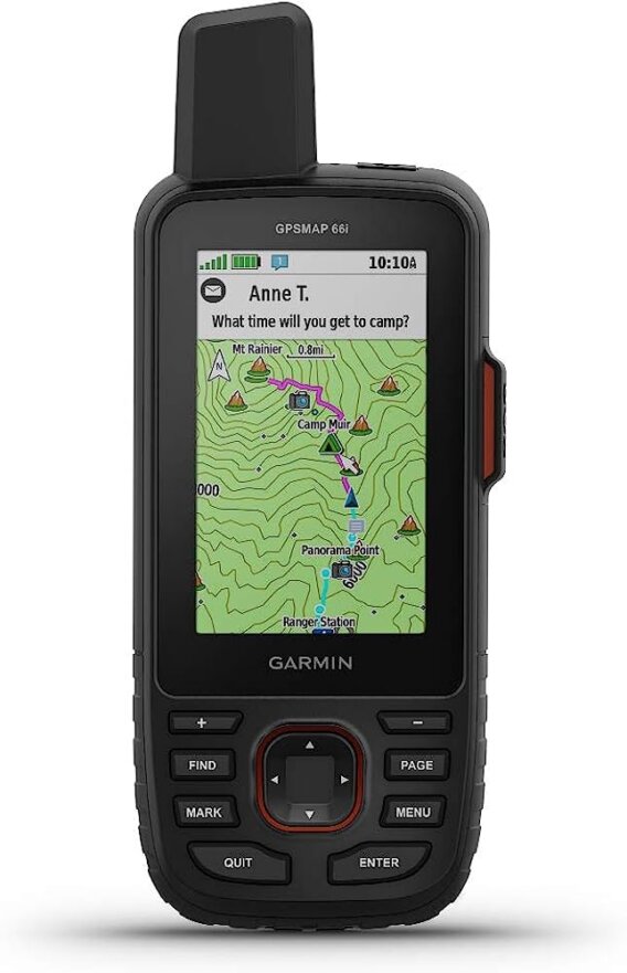 Garmin 010-02088-01 GPSMAP 66i button-operated GPS handheld, satellite communicator1, TopoActive map, inReach, 1381-0616