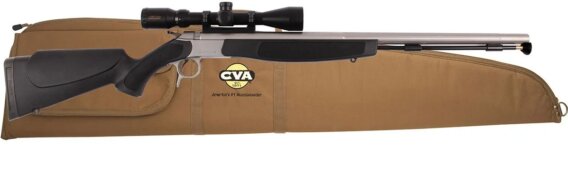 CVA OPTIMAä V2 SS/Black – .50 Cal. – KonusPro 3-9×40, N-PR2020SSC