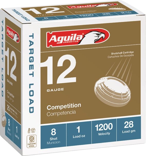 AGUILA 12ga 2-3/4″ 1oz 1200fps #8, N-1CHB1305