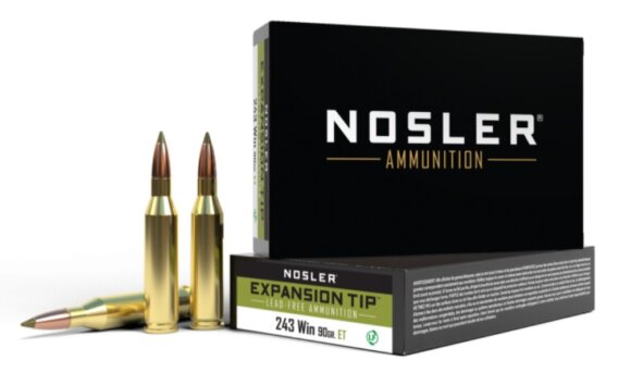 NOSLER 243 WIN 90 GR E-TIP, N-40030N