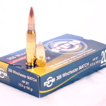 PRVI Match Rifle Ammo 308 Win, HP BT, 168Gr, 20 Rnds, N-A496