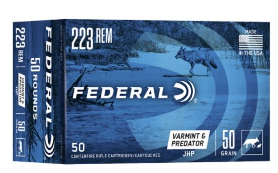 Federal 223 Remington50 GR JHP ”VARMINT / PREDATOR”, N-AE22350VP