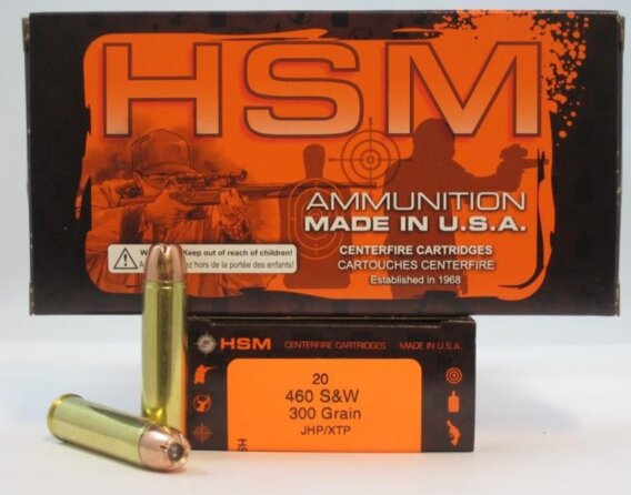 HS MUNITIONS 460 S&W 300 GR HP/XTP-MAG, N-HSM-460SW-3-N