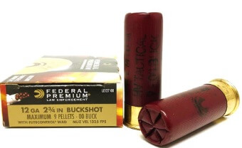 Federal 12 ga. 2-3/4” 00B 1325fps 9 Pellets, N-LE12700