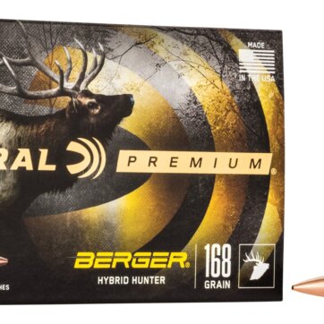 Federal PREMIUM 30-06 SPFLD 168 GR BERGER HYBRID HUNTER, N-P3006BCH1