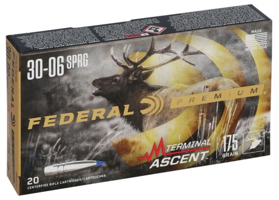 Federal PRemingtonc.30-06 175GR TERMINAL ASCENT, N-P3006TA1