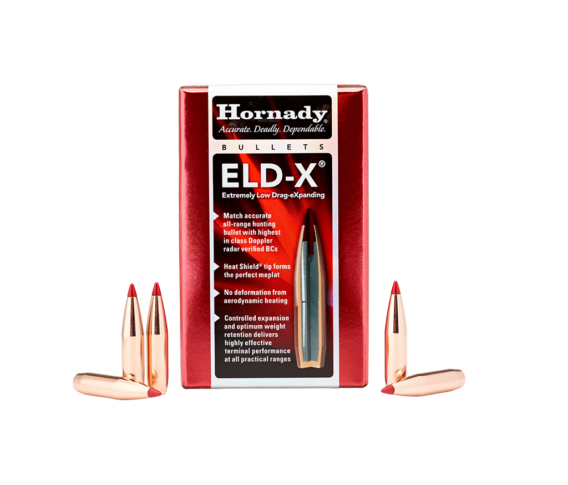 Hornady 2840 ELD-X Rifle Bullet 7mm .284 162Gr ELD-X 100Rnd, 0953-1629