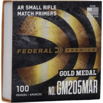 Federal GM205MAR Gold Metal Match CF Small Rifle Primer AR Rifle, 0658-1710