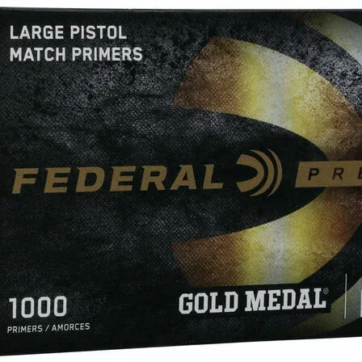 Federal GM150M Gold Medal Large Pistol Primer 100Ct Match, 0658-0871