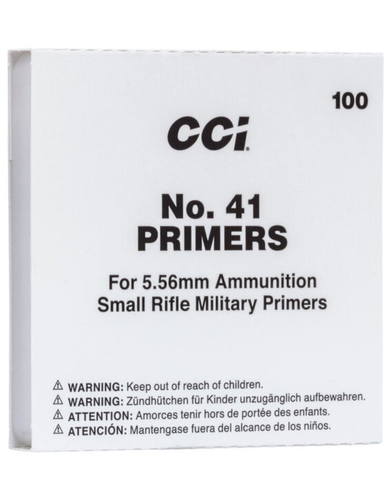 CCI 0001 No. 41 Primer For 5.56mm, 1508-0316