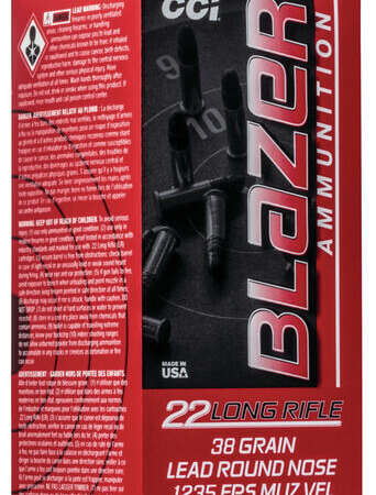 CCI BLAZER 22 LR 38GR LRN 425 POUR PACK, N-10026