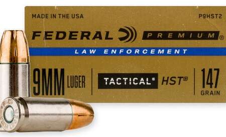 FederalERAL 9MM LUGER 50 RDS BOX 147GR. TACTICAL HST HP, N-P9HST2