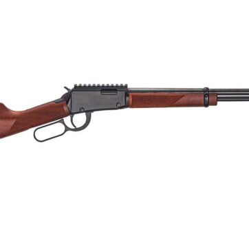 Henry H001ME Lever Action Rifle, 22 WMR, 19.25" Bbl, Blued, Wood Stock, Picatinny Rail, 11+1 Rnd, 1524-0232