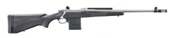 Ruger 6821 Gunsite Scout Bolt Action Rifle 308 WIN, Left Hand, 18.7 in, Matte S/S, Wood Stk, 10+1 Rnd, Standard Trgr, 0604-1570