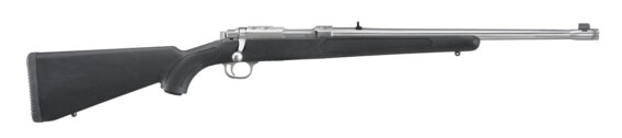 Ruger 7419 77/357 Bolt Action Rifle, 357 Mag, 18.5" Bbl, Stainless, Synthetic Stock, Threaded, Thread Protector, 5+1 Rnd, 0604-2349