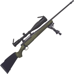 Mossberg 28122 Patriot Bolt Action Rifle, 300 Win Mag, 24" Threaded Bbl, ODG Stock, 6-24 Scope, Bipod, Muzzle Brake, 3+1 Rnd, 0902-1723