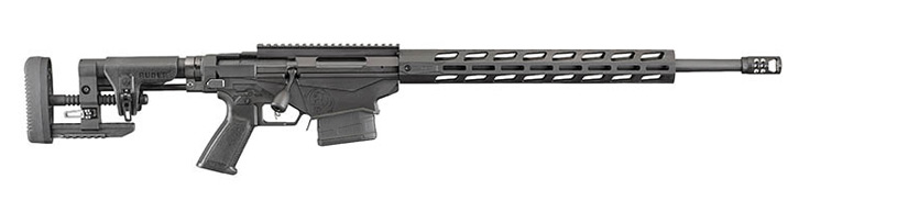 Ruger 18047 Precision Bolt Action Rifle, 308 Win, 20" Bbl, Black, 10rd, Adj Stk, M-LOK Handguard, Ambi Safety, Hybrid Muzzle, 0604-2159