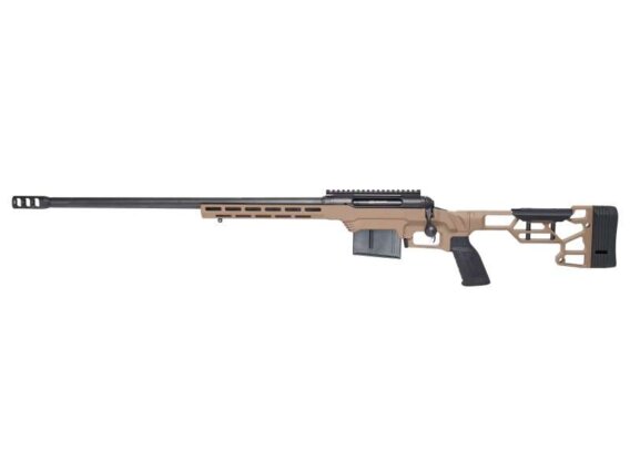 Savage 57699 110 Precision Left Hand 300 PRC 24 in Black BBL, Flat Dark Earth Aluminum Stock, 0685-2625