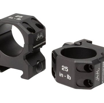 Sig Sauer SOA10034 Buckmasters Ring Set, 1In, Med Profile 0.94 In. , Aluminum, Matte Blk, 5270-1734