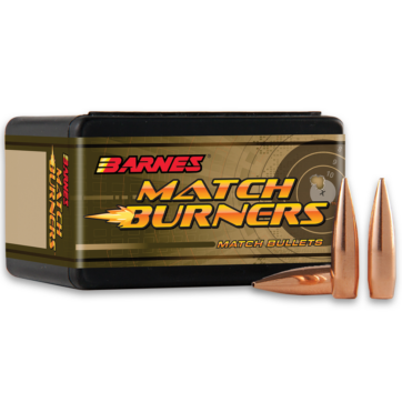 Barnes 30206 Match Burner Rifle Bullet 6MM cal, 105 gr. 100 Rnd Box, 1211-0292