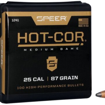 Speer 1241 Rifle Hunting Hot-Cor Bullets, 257-87-GR SPTZ SP, 100 Ct (204666), 1508-0408