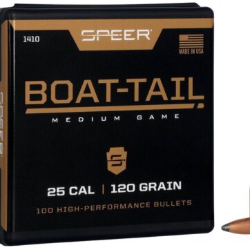 Speer 1410 Boat Tail Rifle Bullets, 257-120-GR BT SP, 100 Ct, 1508-7567