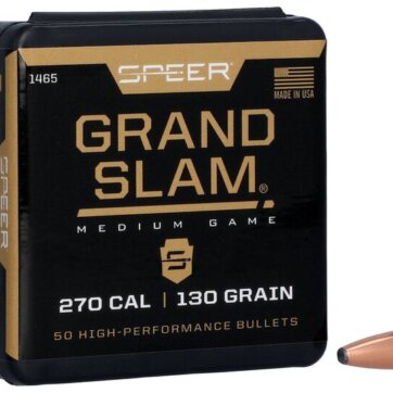 Speer 1465 Rifle Hunting Grand Slam Bullets, 277-130-GR SP, 50 Ct, 1508-5090