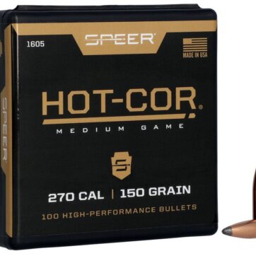 Speer 1605 Rifle Hunting Hot-Cor Bullets, 277-150-GR SPITZER SP, 100 Ct, 1508-0416