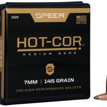 Speer 1629 Rifle Hunting Hot-Cor Bullets, 284-145-GR SPTZ SP, 100 Ct, 1508-0418