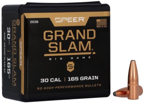 Speer 2038 Rifle Hunting Grand Slam Bullets, 308-165-GR SP, 50 Ct, 1508-0003